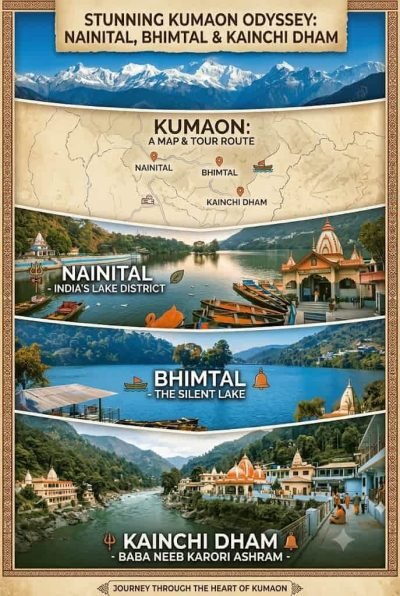 Gorakhpur to Bhimtal, Kainchi Dham & Nainital