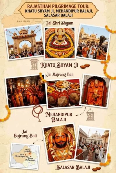 Khatu Shyam, Mehandipur Balaji & Salasar Balaji from Gorakhpur 3N/4D