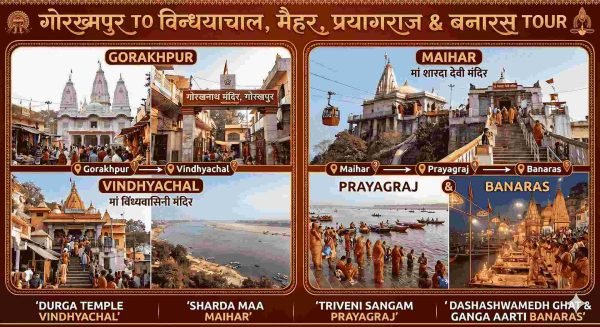 Gorakhpur-to-vindhyachal-devi-maihar-devi-prayagraj-varanasi-tour